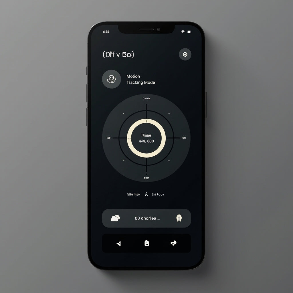 Smartphone app showing AI smart pet toy motion tracking controls and activity scheduling - modern pet tech demo